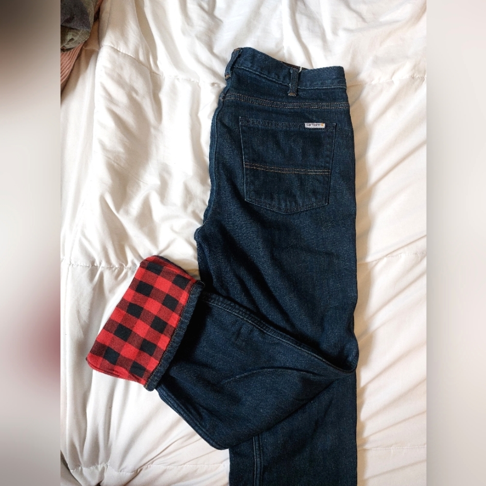 Fleece Lined Carhartt Jeans